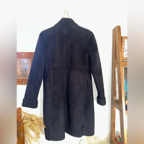 RALPH LAUREN Faux Suede sherpa lined winter coat - Picture 5 of 9